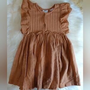Zara girls ruffle sleeve dress